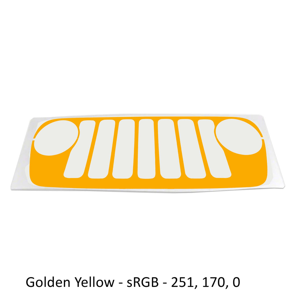 Grille Skin Vinyl Graphic for JL Wranglers & JT Gladiators 2018 - 2023