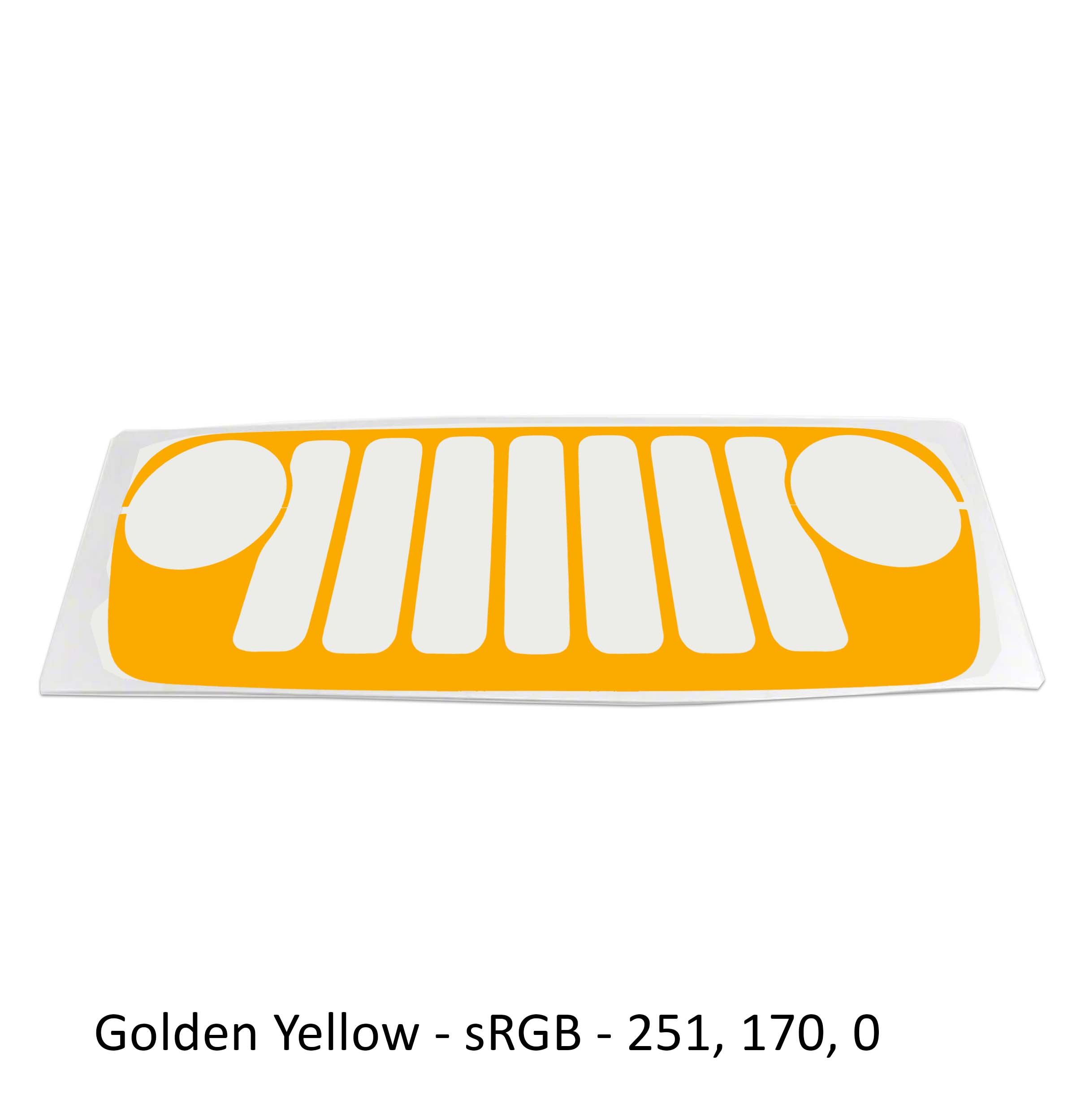 Grille Skin Vinyl Graphic for JL Wranglers & JT Gladiators 2018 - 2023