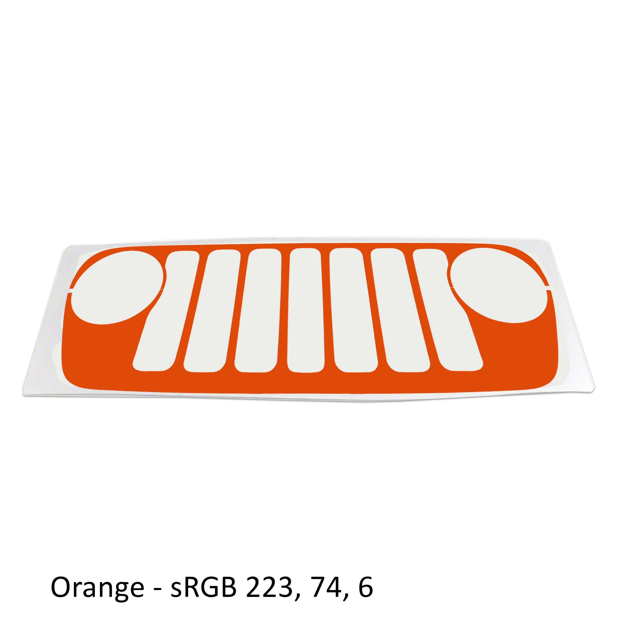 Grille Skin Vinyl Graphic for JL Wranglers & JT Gladiators 2018 - 2023