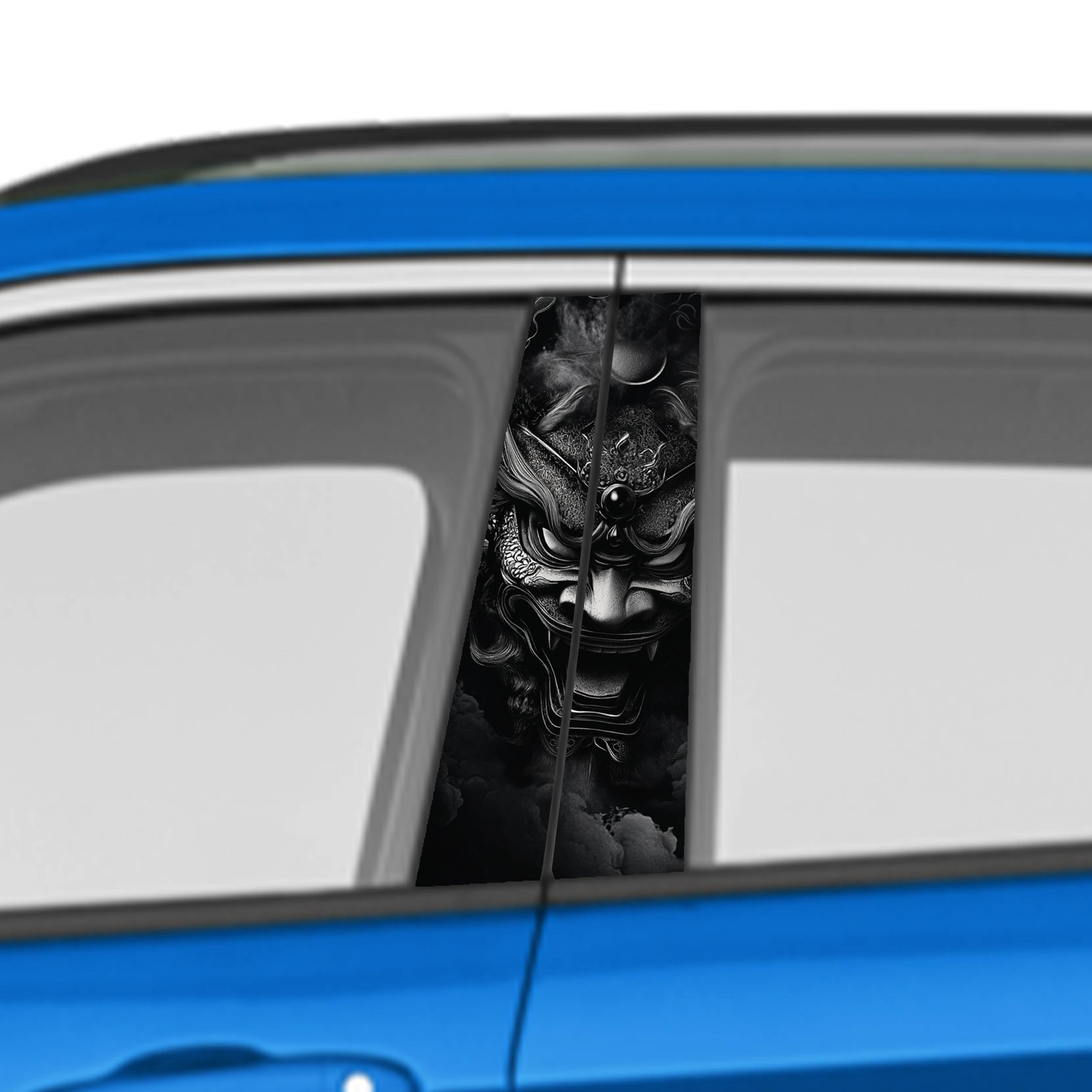 Japanese Artwork Car Door Vinyl Graphic: Bold Livery Sticker for Pillar Panels Universal Fit