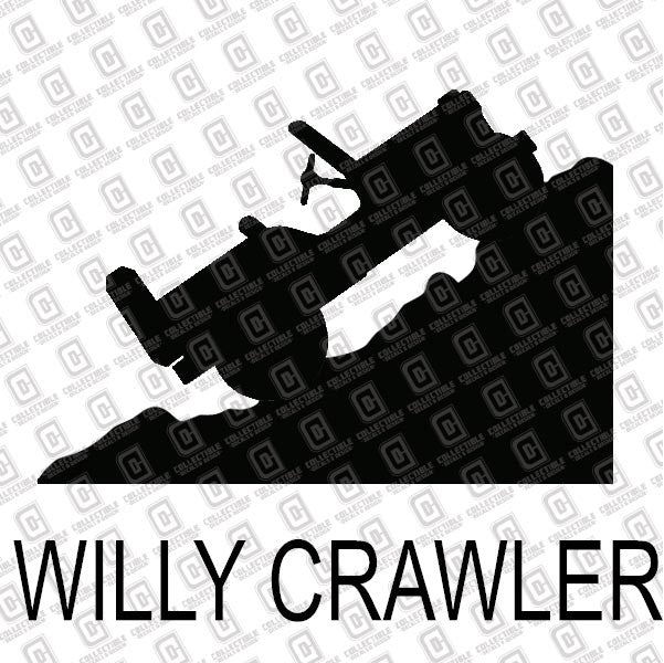 Jeep Windshield Willys Corner Rock Climber Vinyl Decal