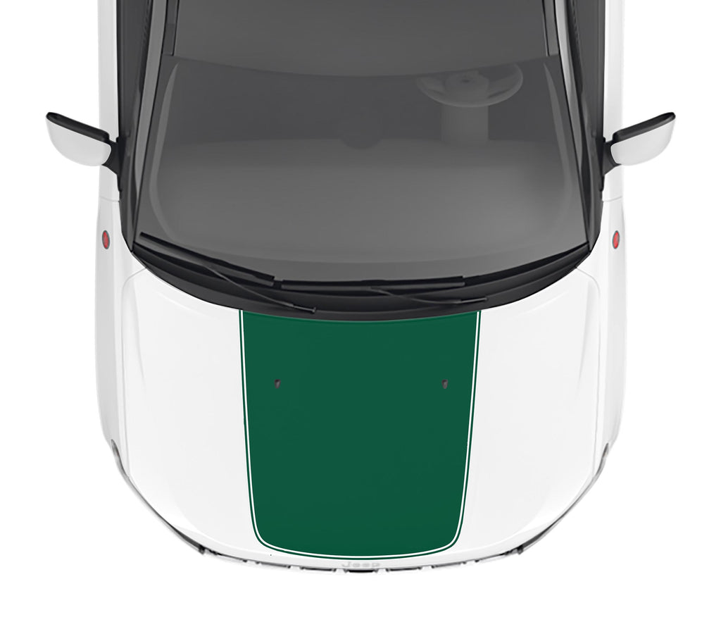 Pinstripe Blackout Hood Vinyl Decal Fits Jeep Compass 2017-2024