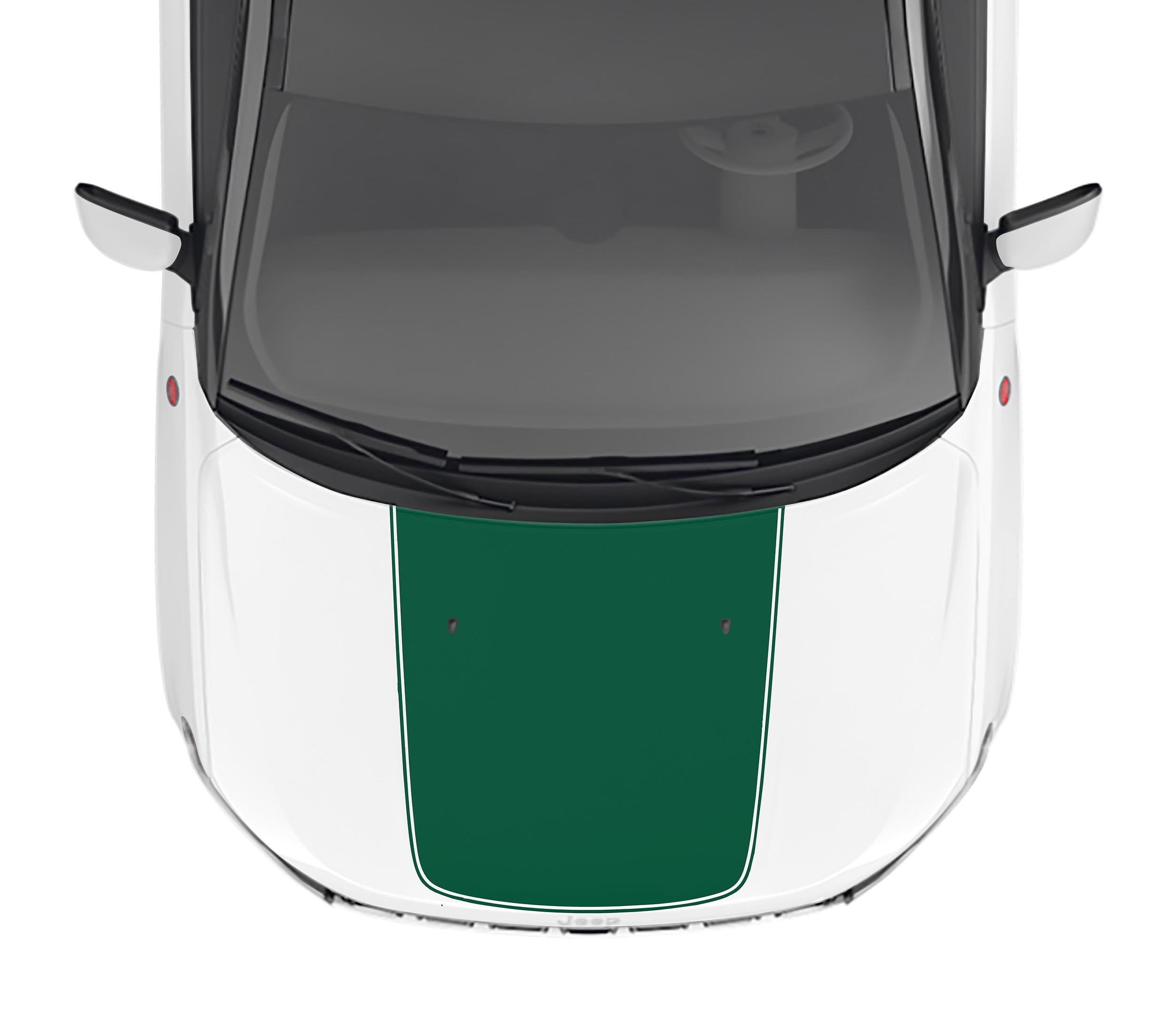 Pinstripe Blackout Hood Vinyl Decal Fits Jeep Compass 2017-2024