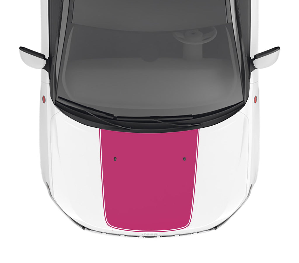 Pinstripe Blackout Hood Vinyl Decal Fits Jeep Compass 2017-2024
