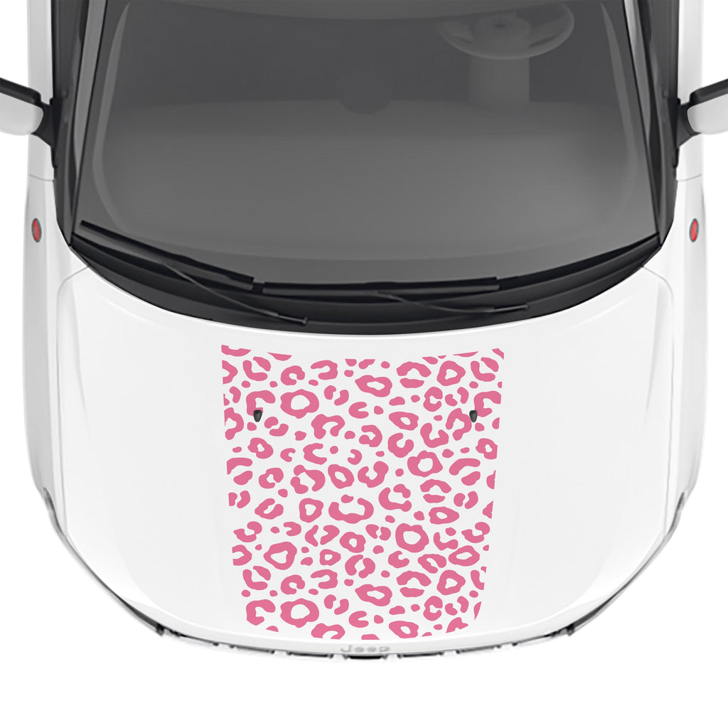 Leopard Print Hood Vinyl Decal Fits Jeep Compass 2017-2024