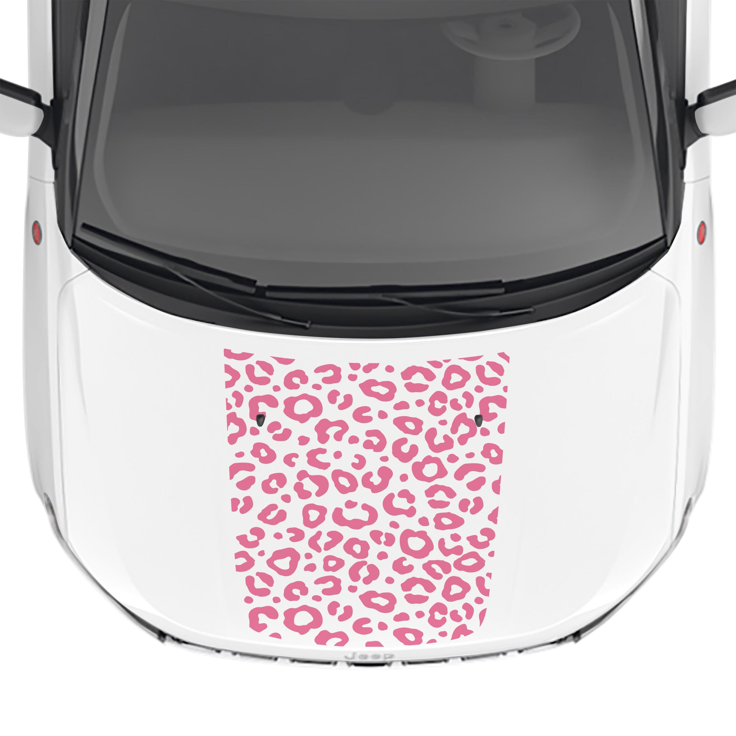 Leopard Print Hood Vinyl Decal Fits Jeep Compass 2017-2024