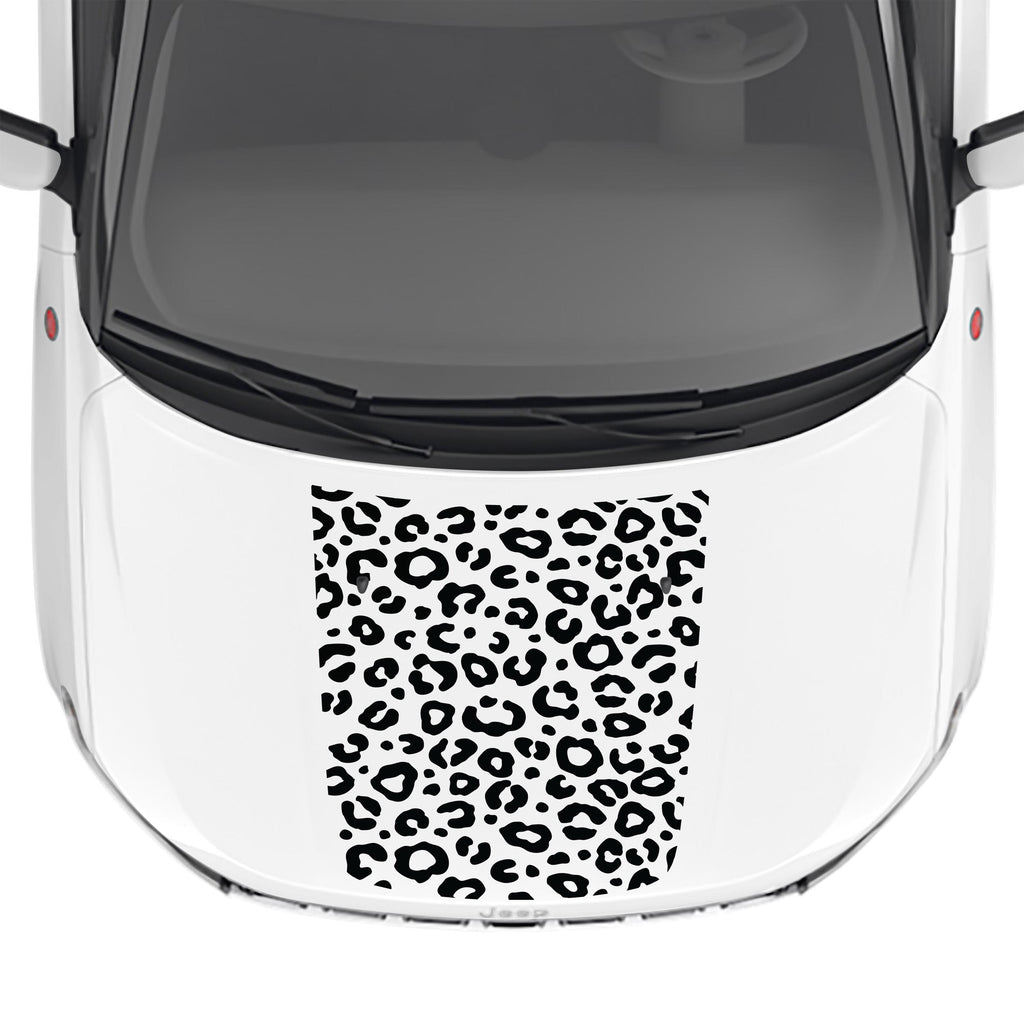 Leopard Print Hood Vinyl Decal Fits Jeep Compass 2017-2024