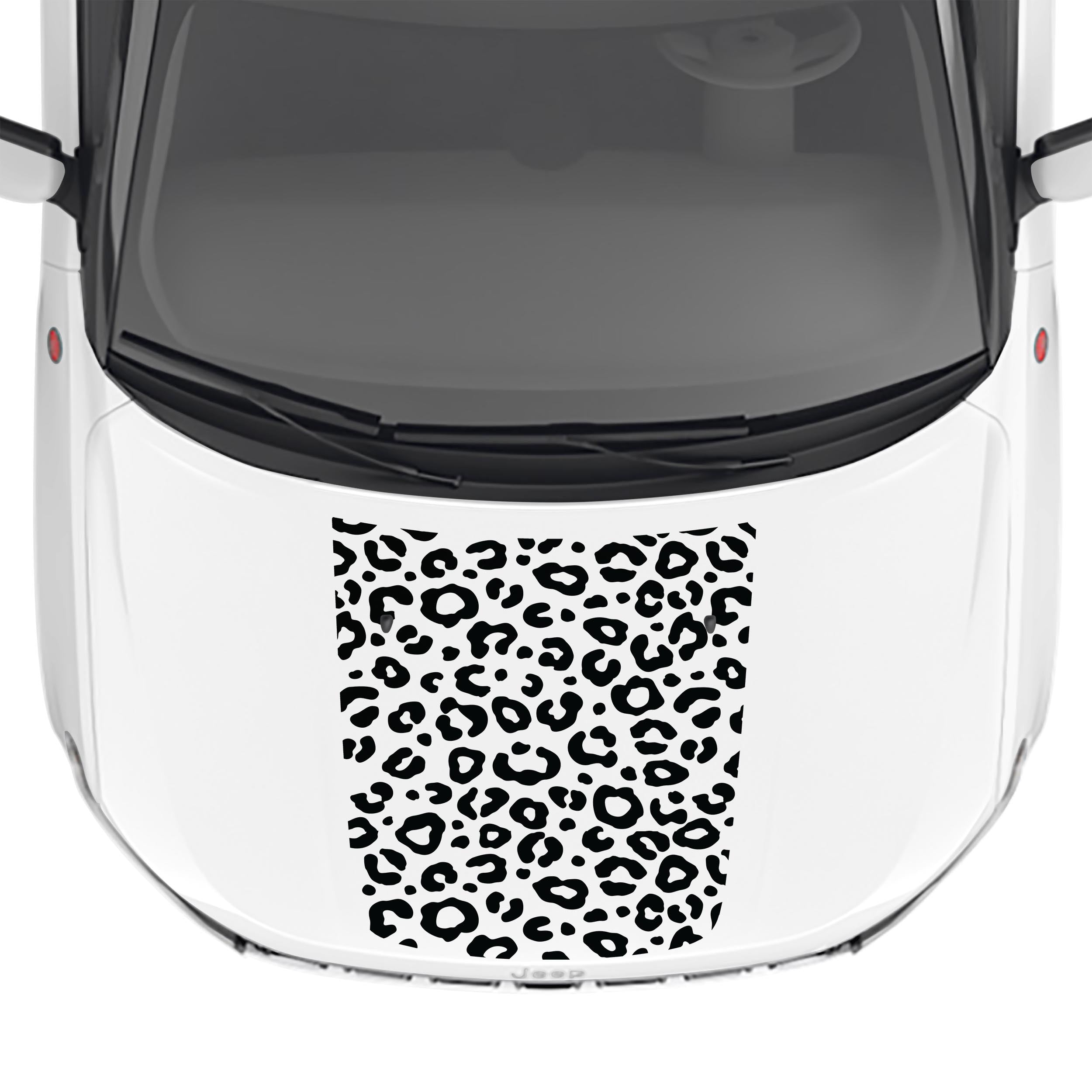 Leopard Print Hood Vinyl Decal Fits Jeep Compass 2017-2024