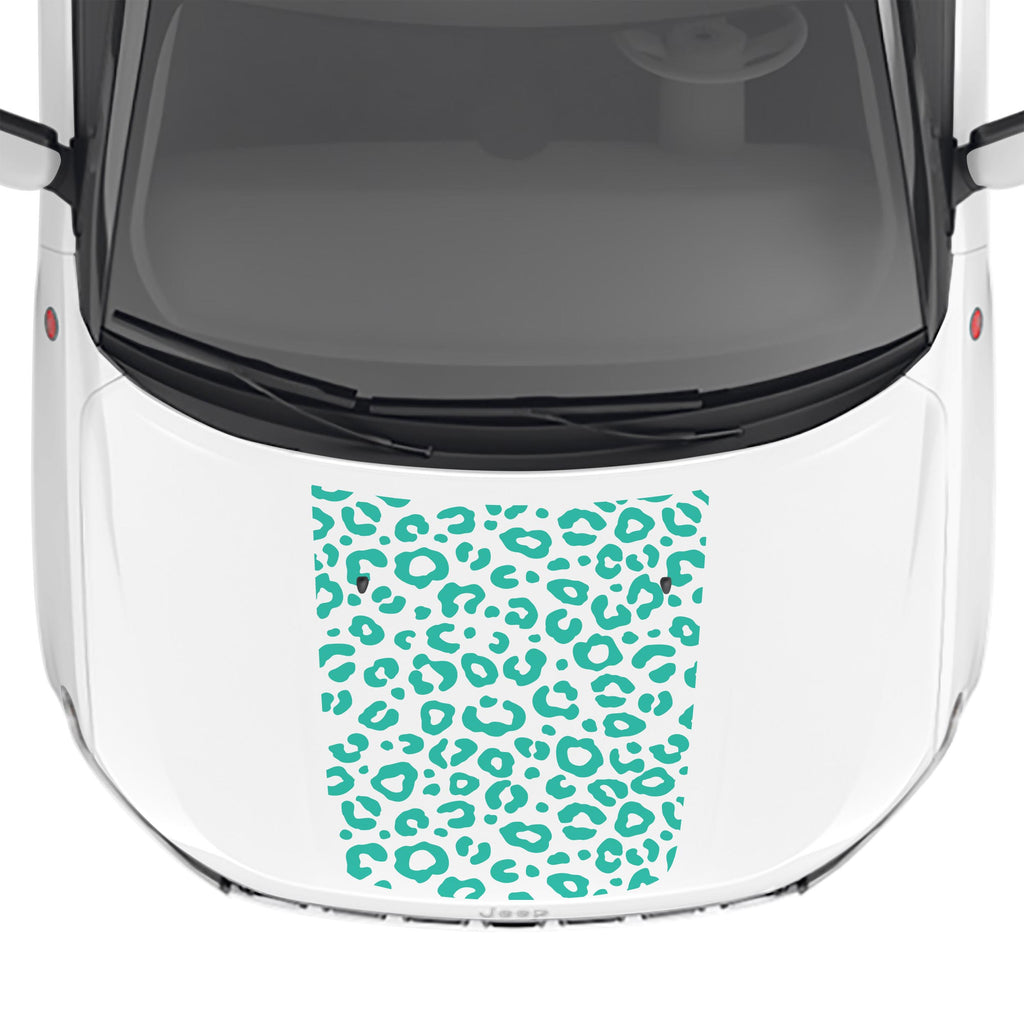 Leopard Print Hood Vinyl Decal Fits Jeep Compass 2017-2024
