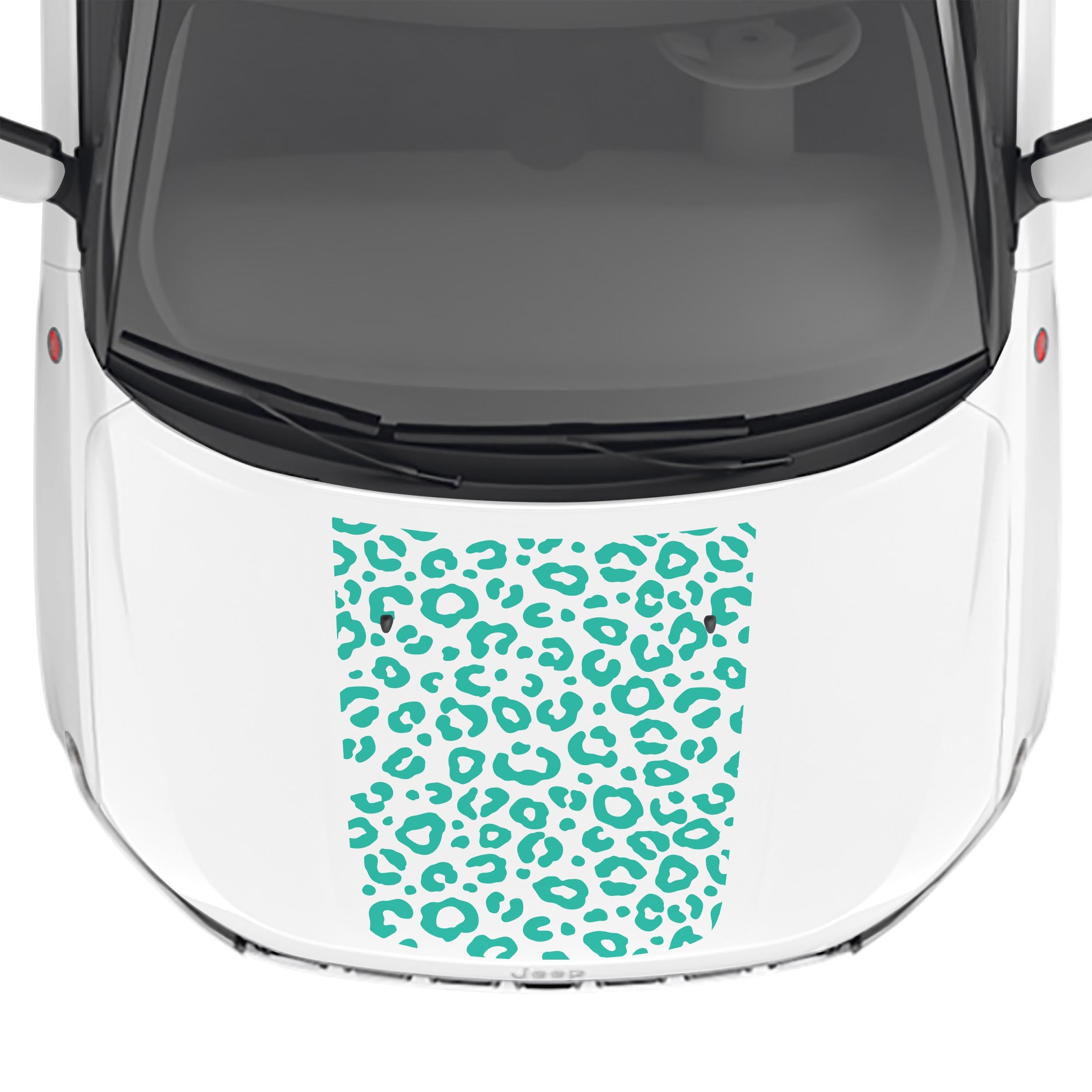 Leopard Print Hood Vinyl Decal Fits Jeep Compass 2017-2024