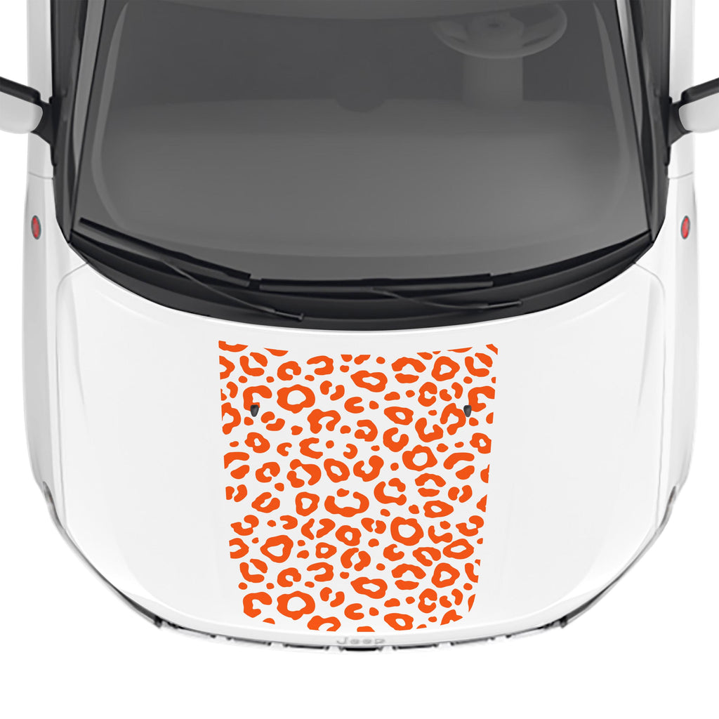 Leopard Print Hood Vinyl Decal Fits Jeep Compass 2017-2024