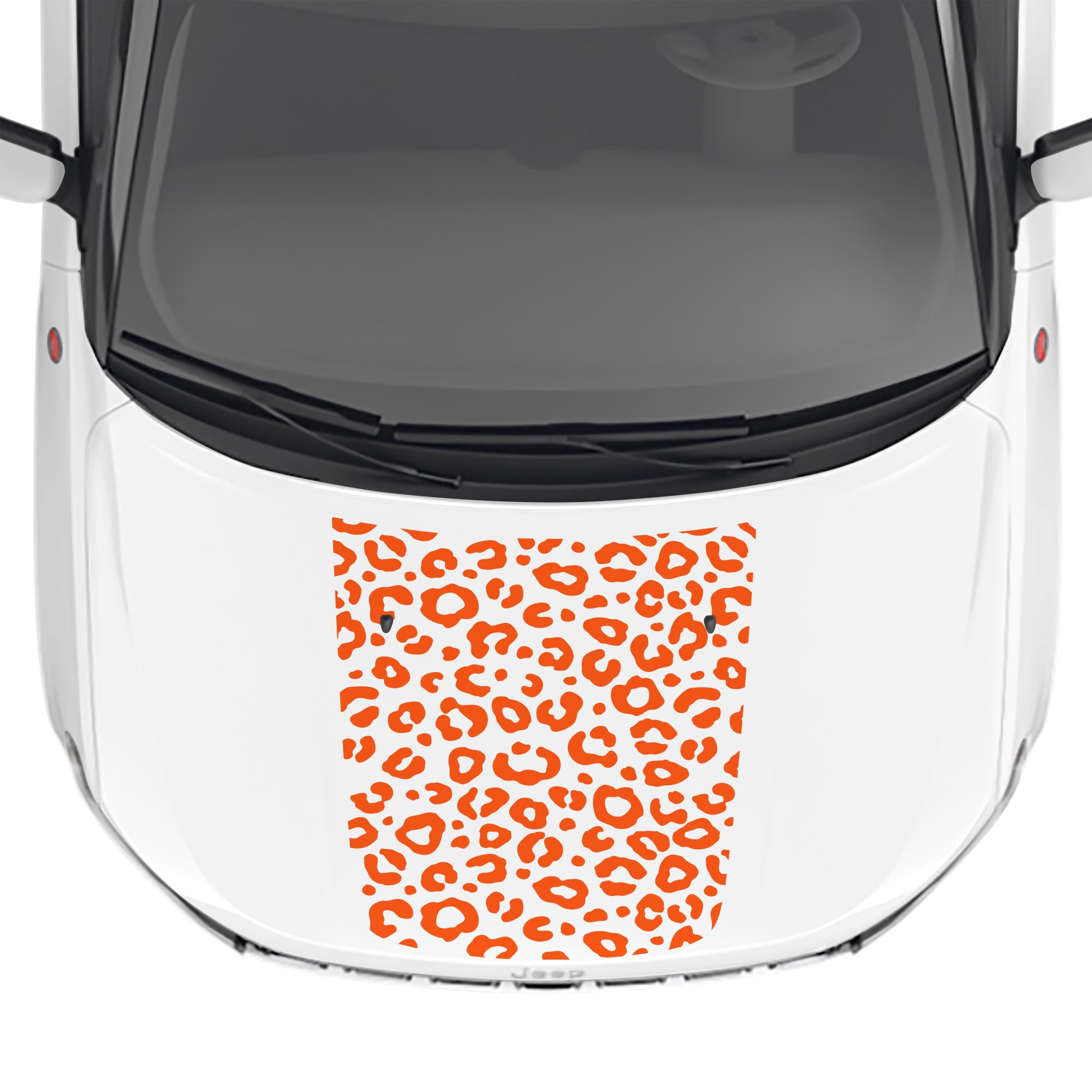 Leopard Print Hood Vinyl Decal Fits Jeep Compass 2017-2024