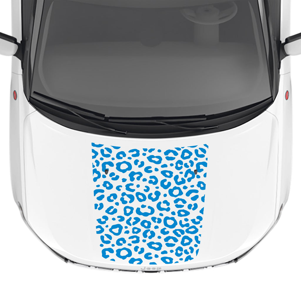Leopard Print Hood Vinyl Decal Fits Jeep Compass 2017-2024