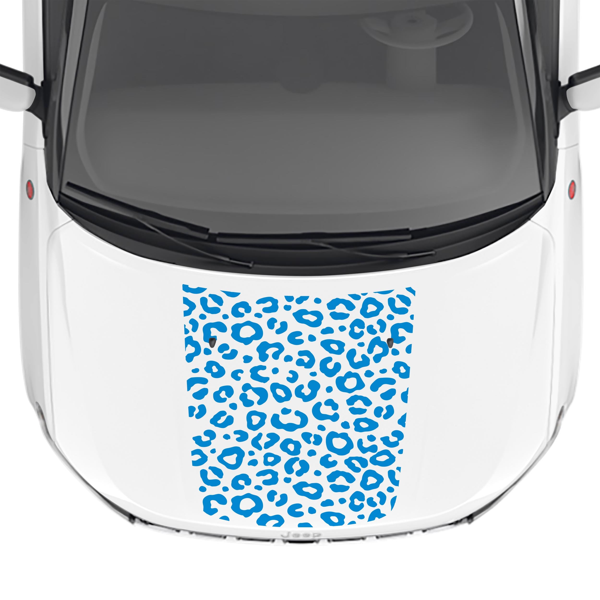Leopard Print Hood Vinyl Decal Fits Jeep Compass 2017-2024
