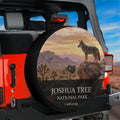 Joshua Tree National Park spare tire cover mounted on a Jeep Wrangler tailgate