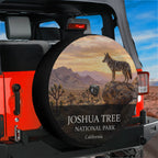 Joshua Tree National Park spare tire cover mounted on a Jeep Wrangler tailgate