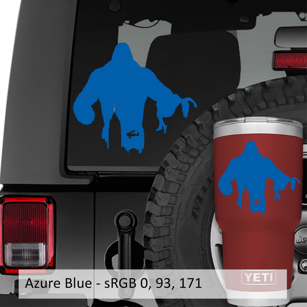 Classic King Kong Over New York City Skyline Vinyl Decal