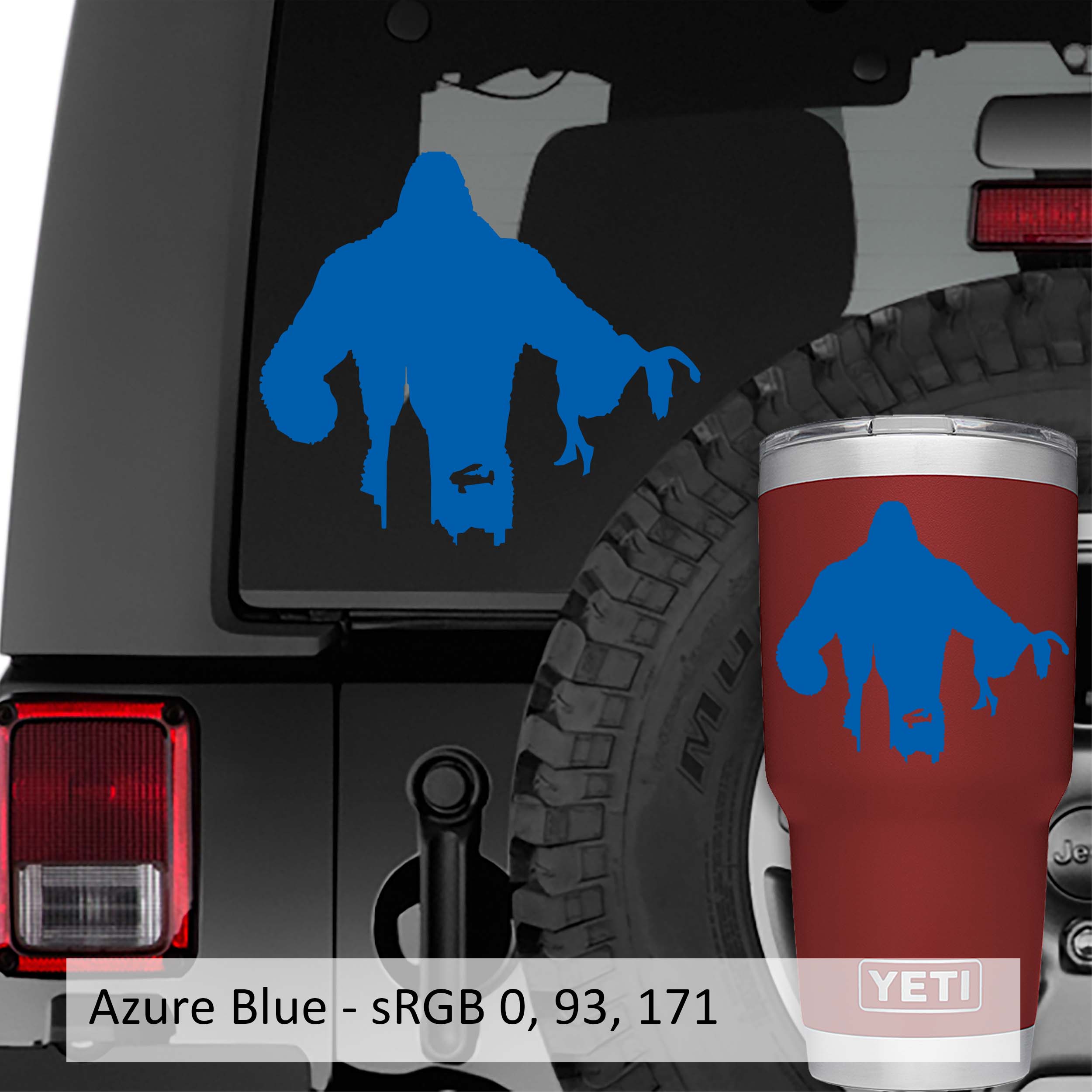 Classic King Kong Over New York City Skyline Vinyl Decal