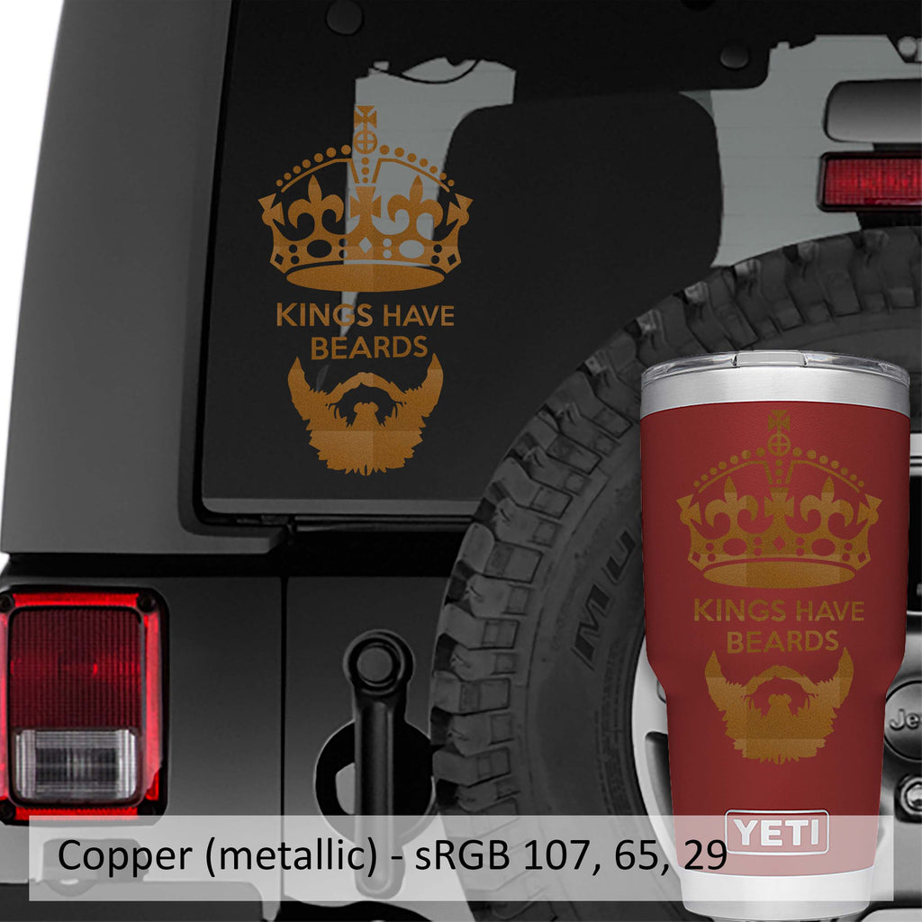 Kings Have Beards Vinyl Decal