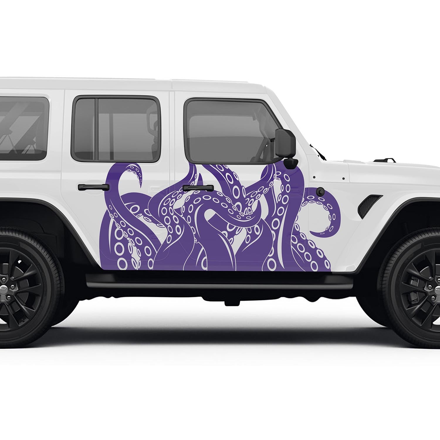Octopus Kraken Tentacles Side Graphic Vinyl Decals Fits Jeep Wrangler JLU/Fits Jeep Gladiator JT