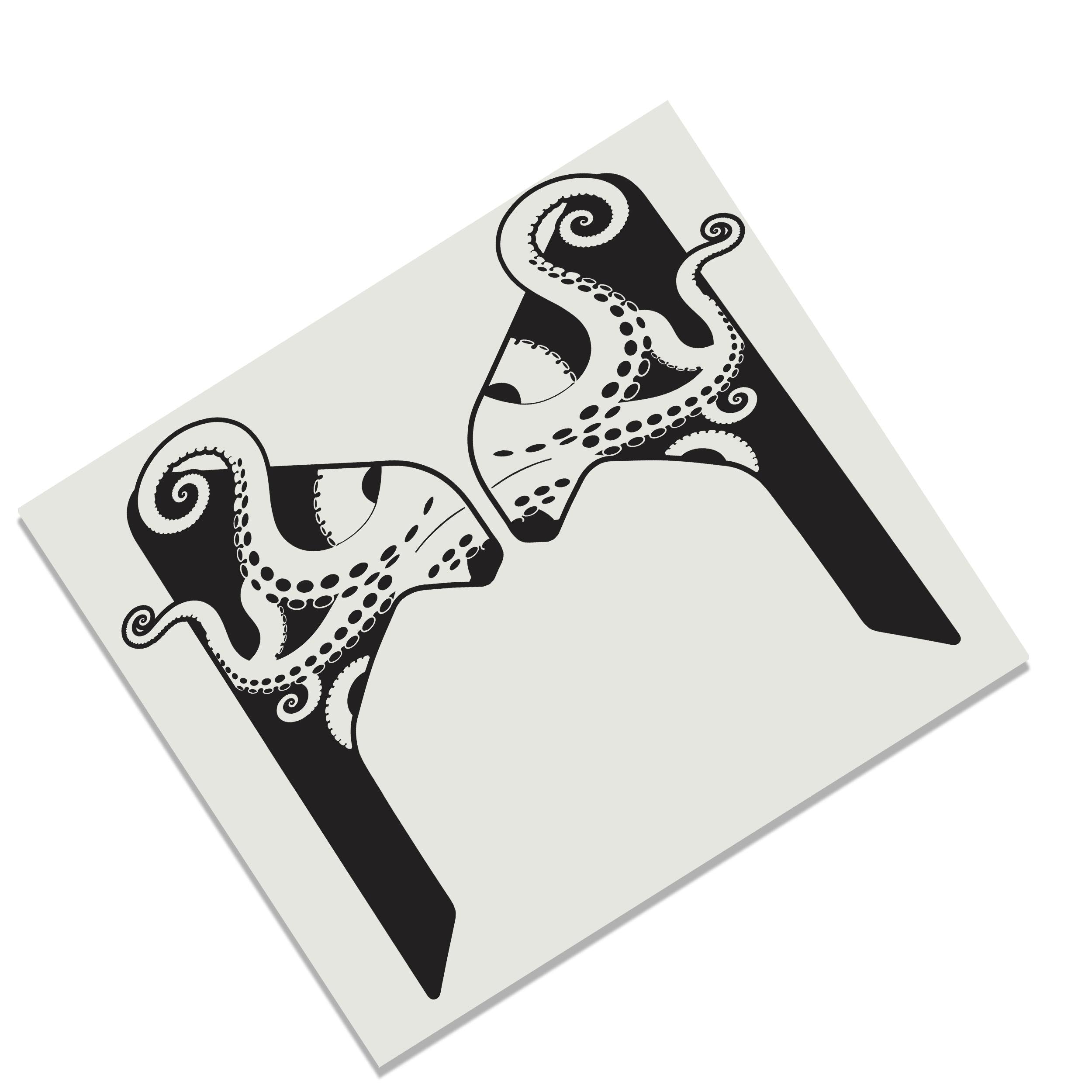 Kraken Octopus Tentacle Fender Vent Vinyl Decal Fits Jeep Wrangler JL/Jeep Gladiator JT 2018-Current Models