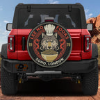 Lee Ho Fooks Soho London Chinese restaurant spare tire cover mounted on a Ford Bronco