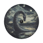 Loch Ness by Moonlight spare tire cover detail showing Nessie at lake with backup camera cutout