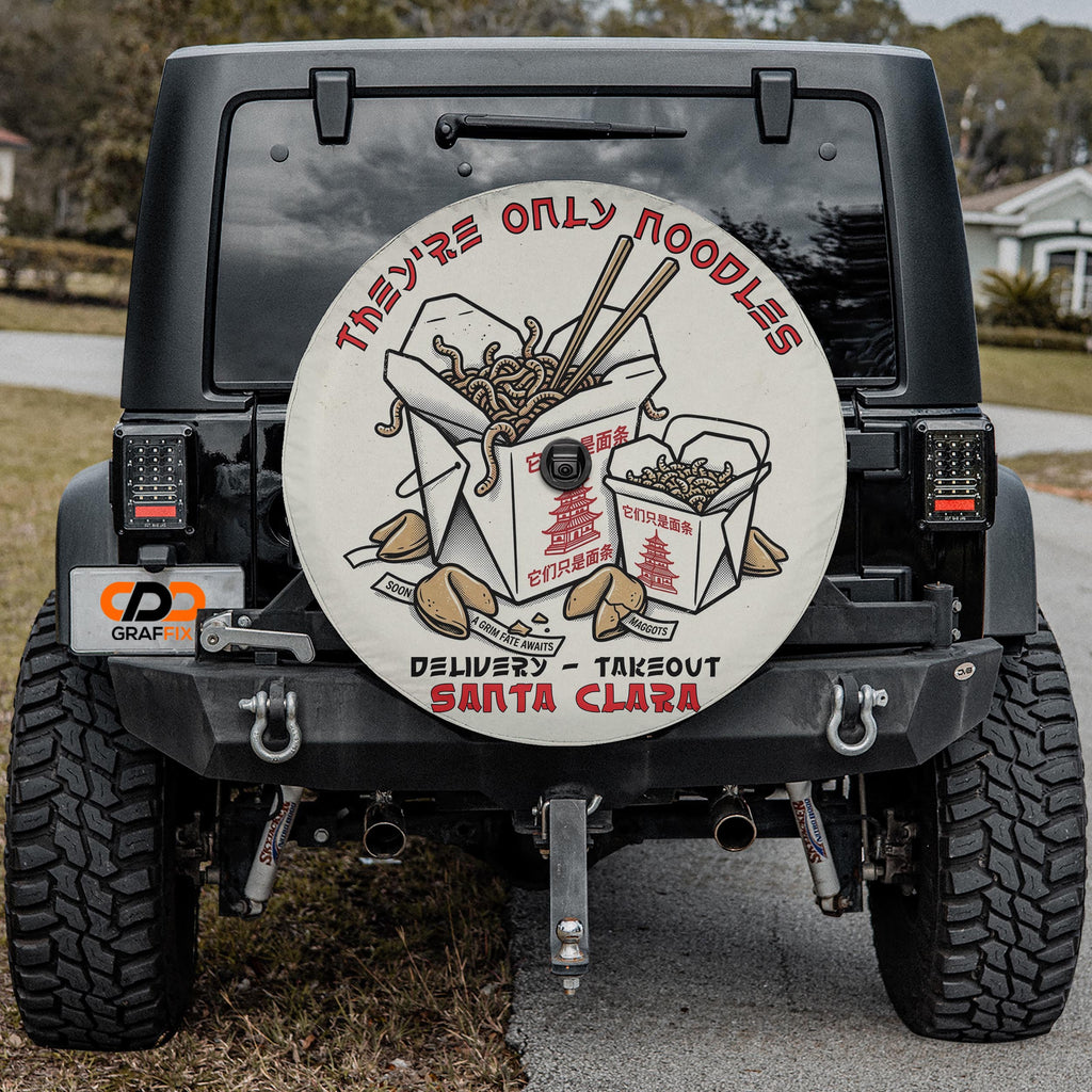 They're Just Noodles Santa Clara Delivery Spare Tire Cover