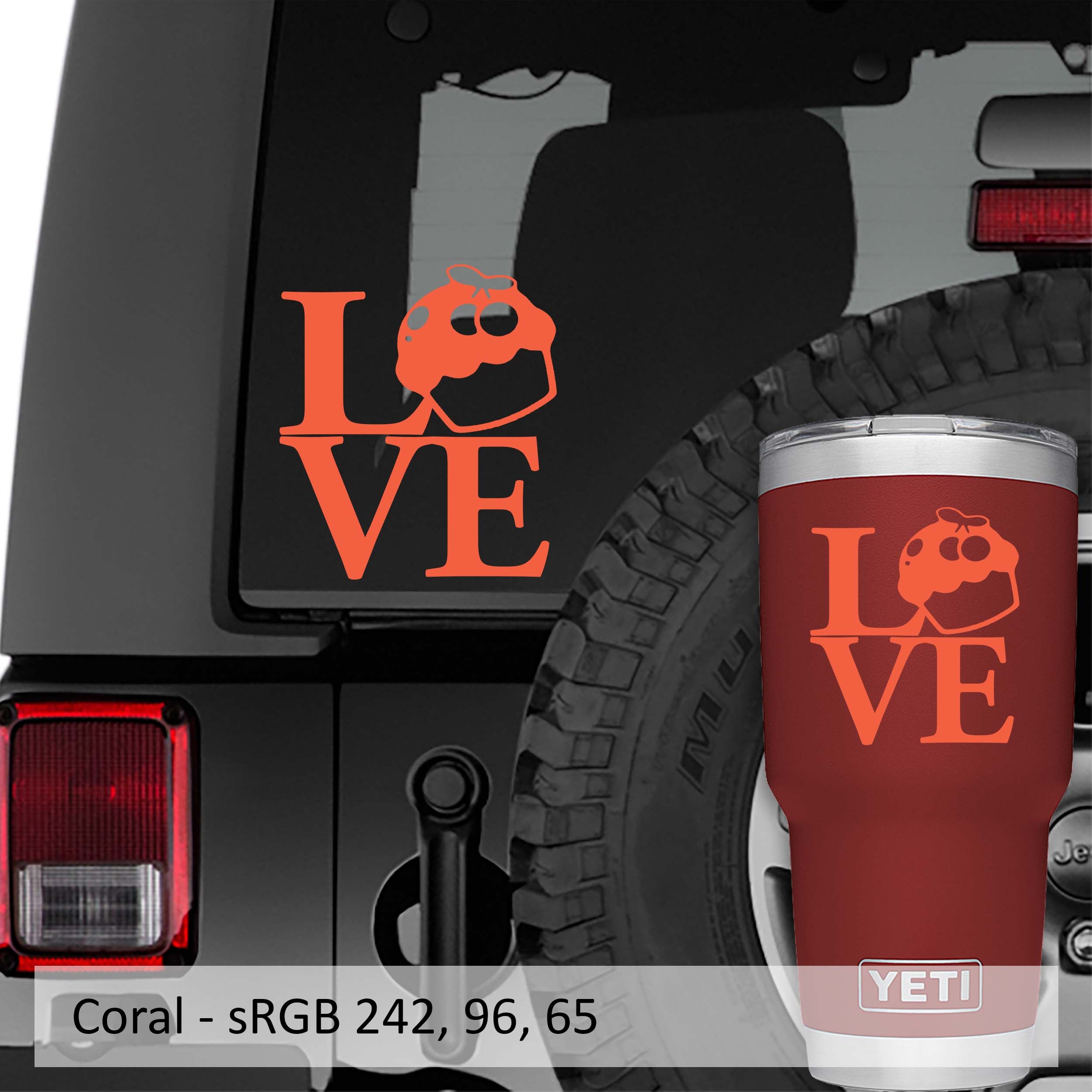 Love Cupcakes Vinyl Decal