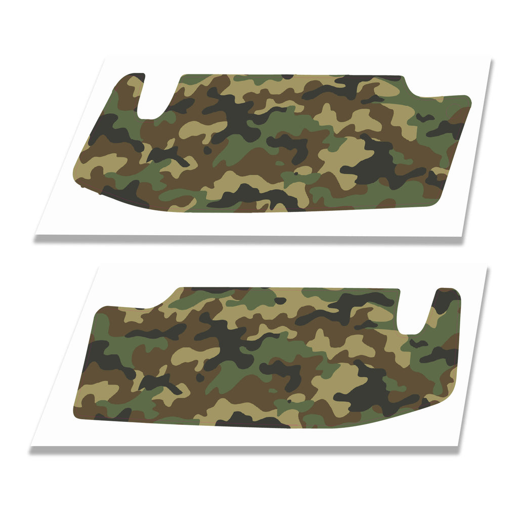Camouflage Pattern Sun Visor Overlay for Jeep JT Gladiator and Jeep Wrangler JL/JLU 2018+