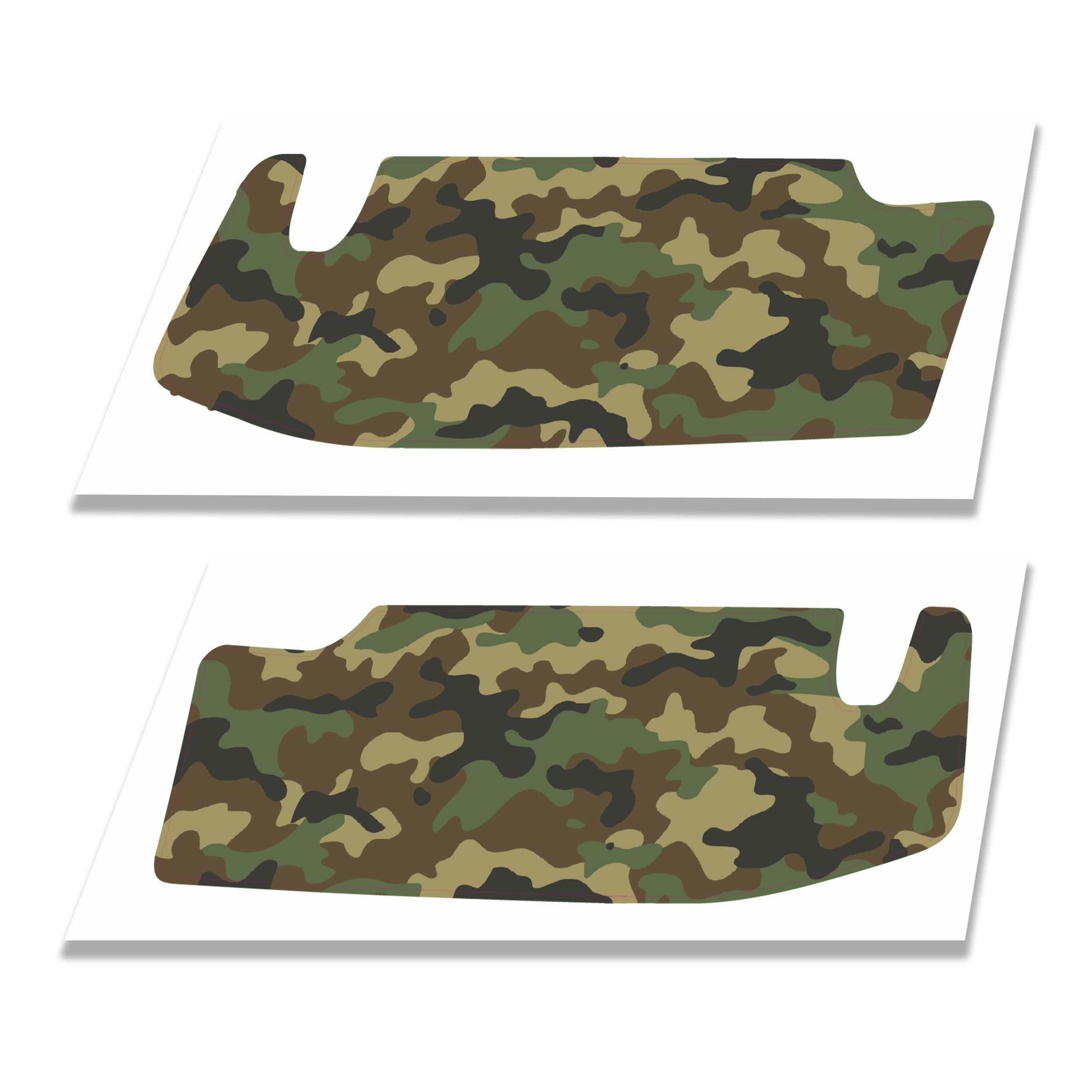 Camouflage Pattern Sun Visor Overlay for Jeep JT Gladiator and Jeep Wrangler JL/JLU 2018+