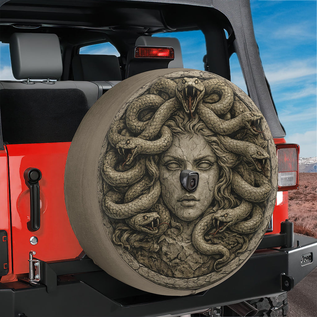 Medusa Gorgon Queen Spare Tire Cover