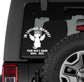 In Loving Memory Dog Sitting Vinyl Transfer Decal