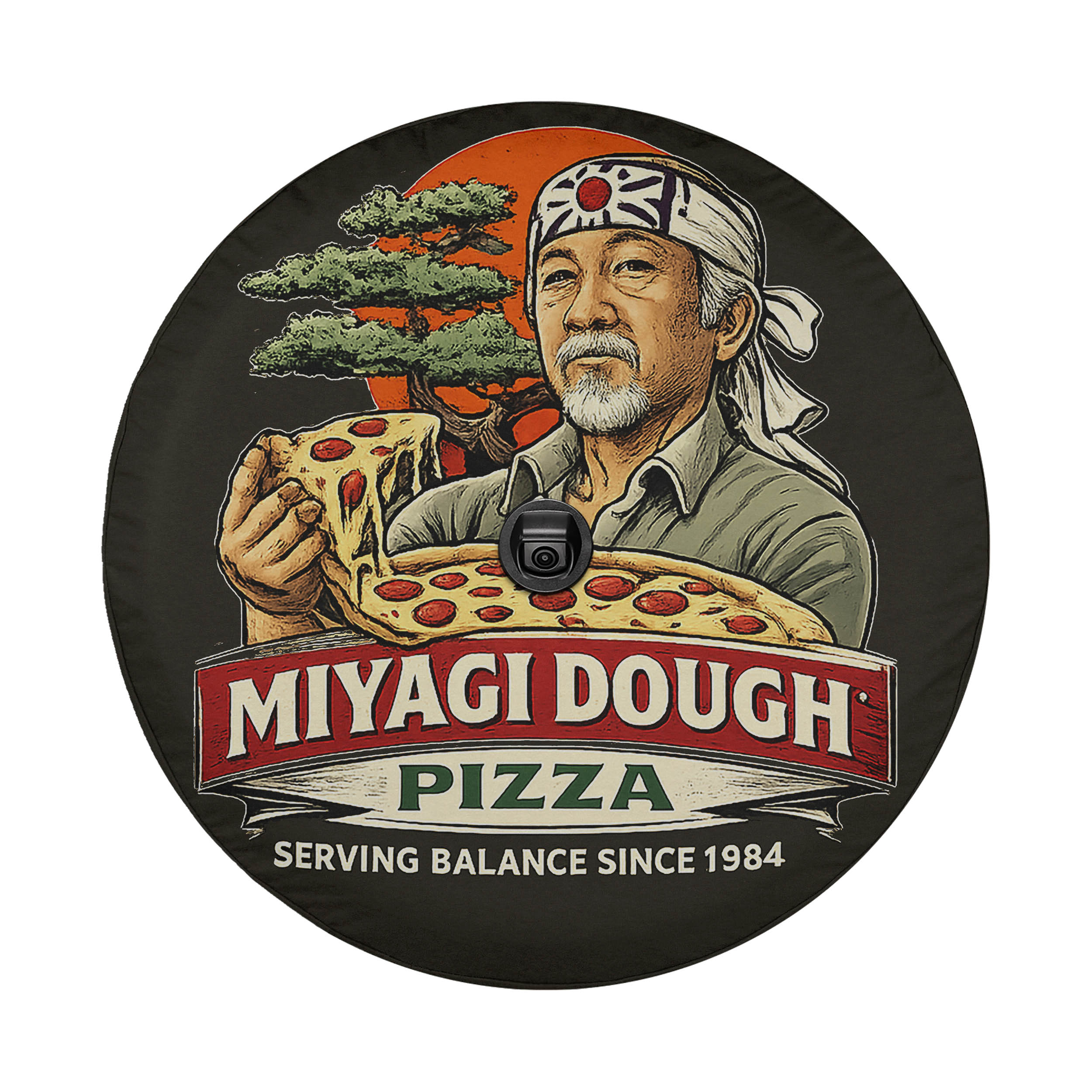 Miyagi Dough Pizza Spare Tire Cover