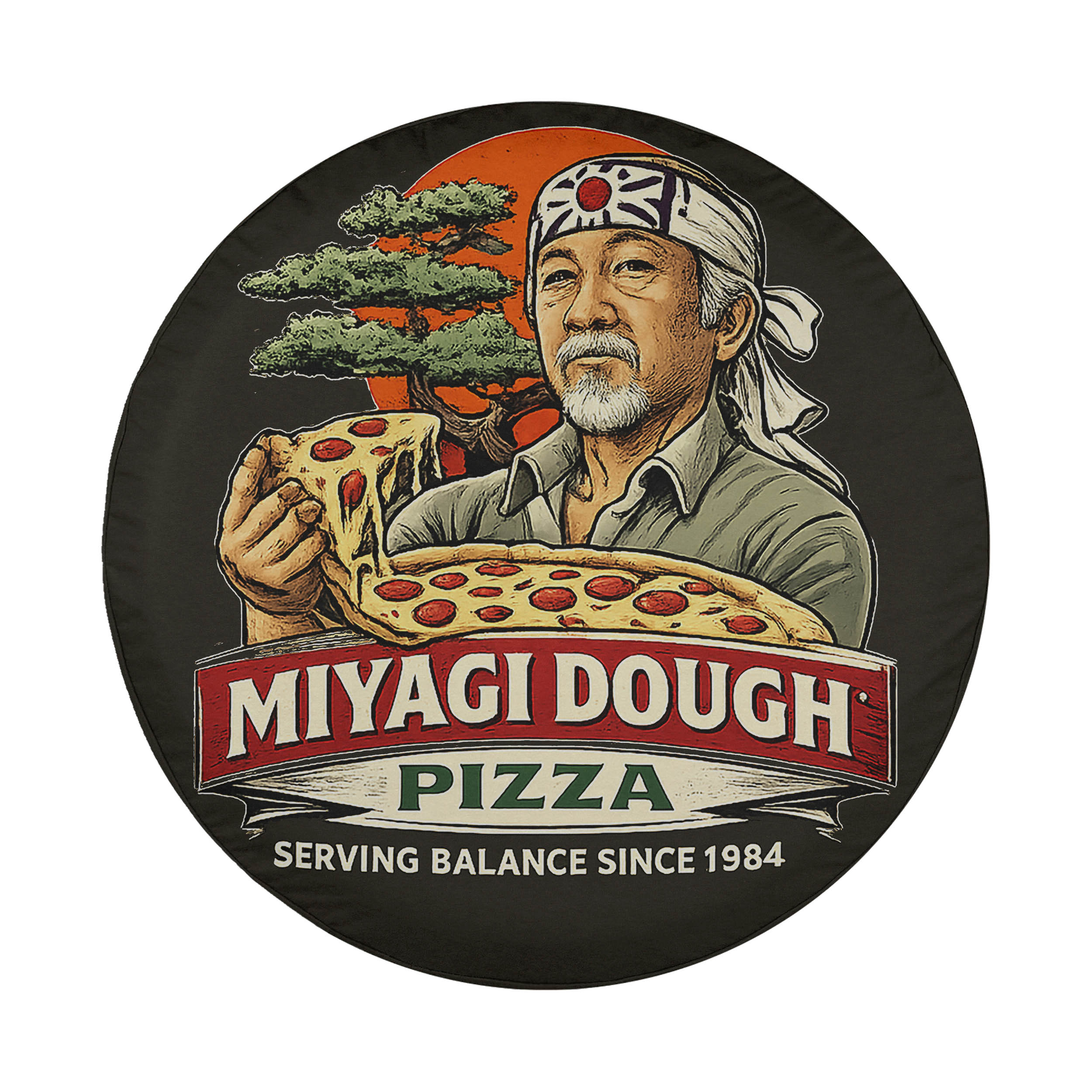 Miyagi Dough Pizza Spare Tire Cover