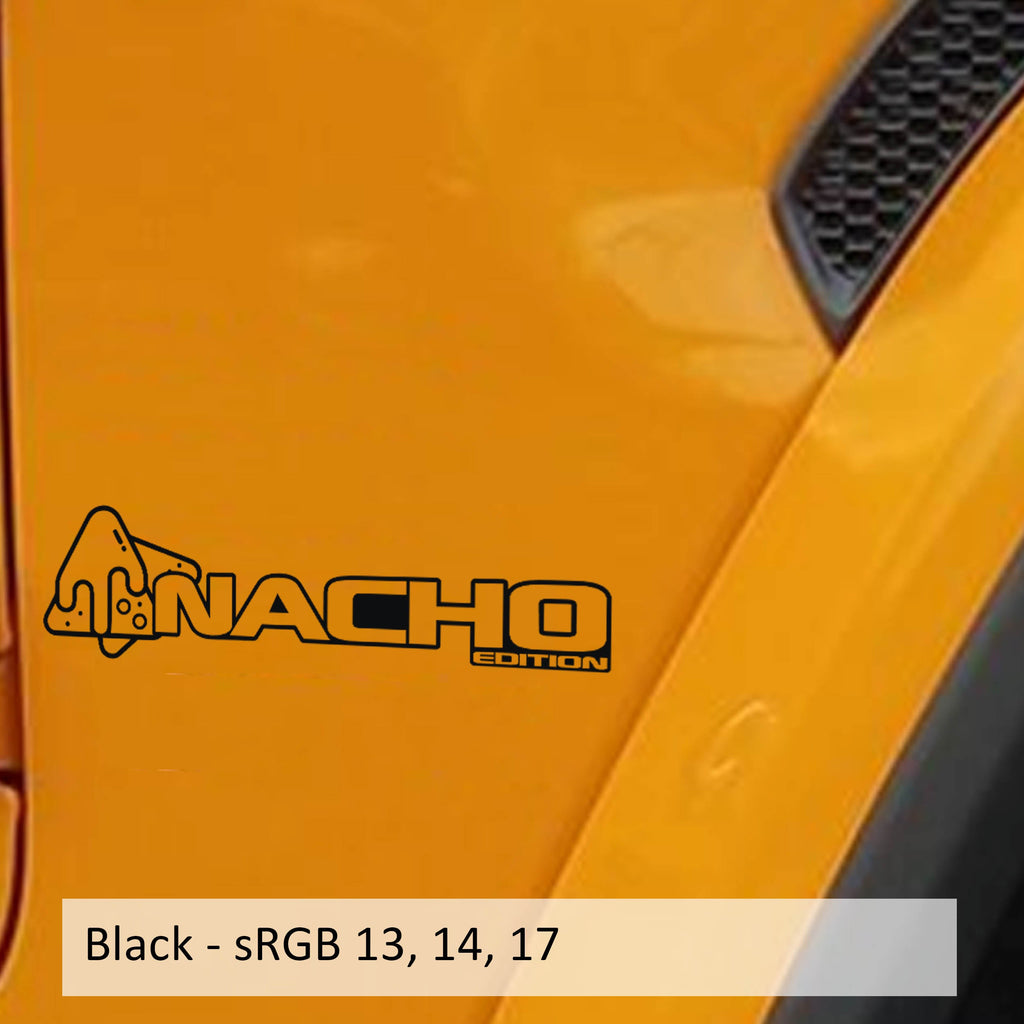 Nacho Edition Decal v1 (Pair) Fender Decals For Wrangler/Gladiator JL/JT