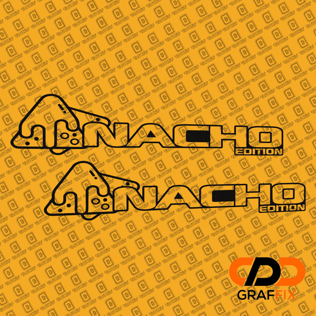 Nacho Edition Decal v1 (Pair) Fender Decals For Wrangler/Gladiator JL/JT