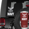 Navy Eagle Anchor Logo Vinyl Decal