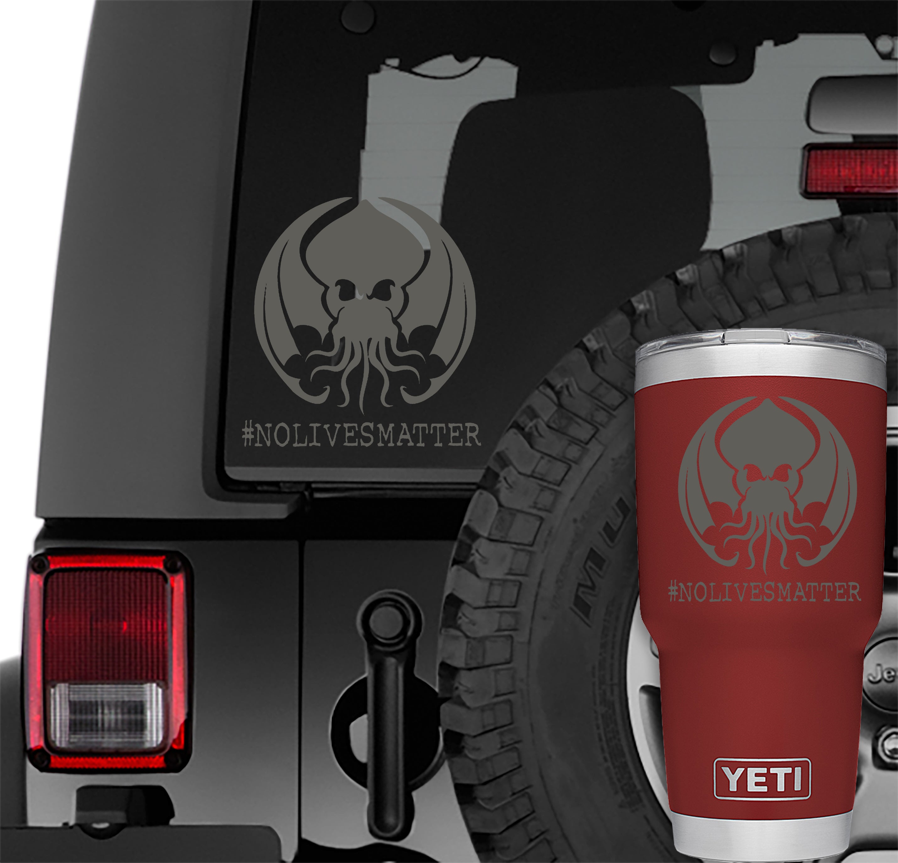 Cthulhu No Lives Matter Vinyl Decal