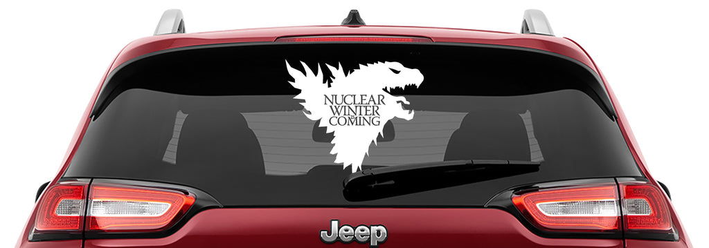 Godzilla Nuclear Winter is Coming Vinyl Decal