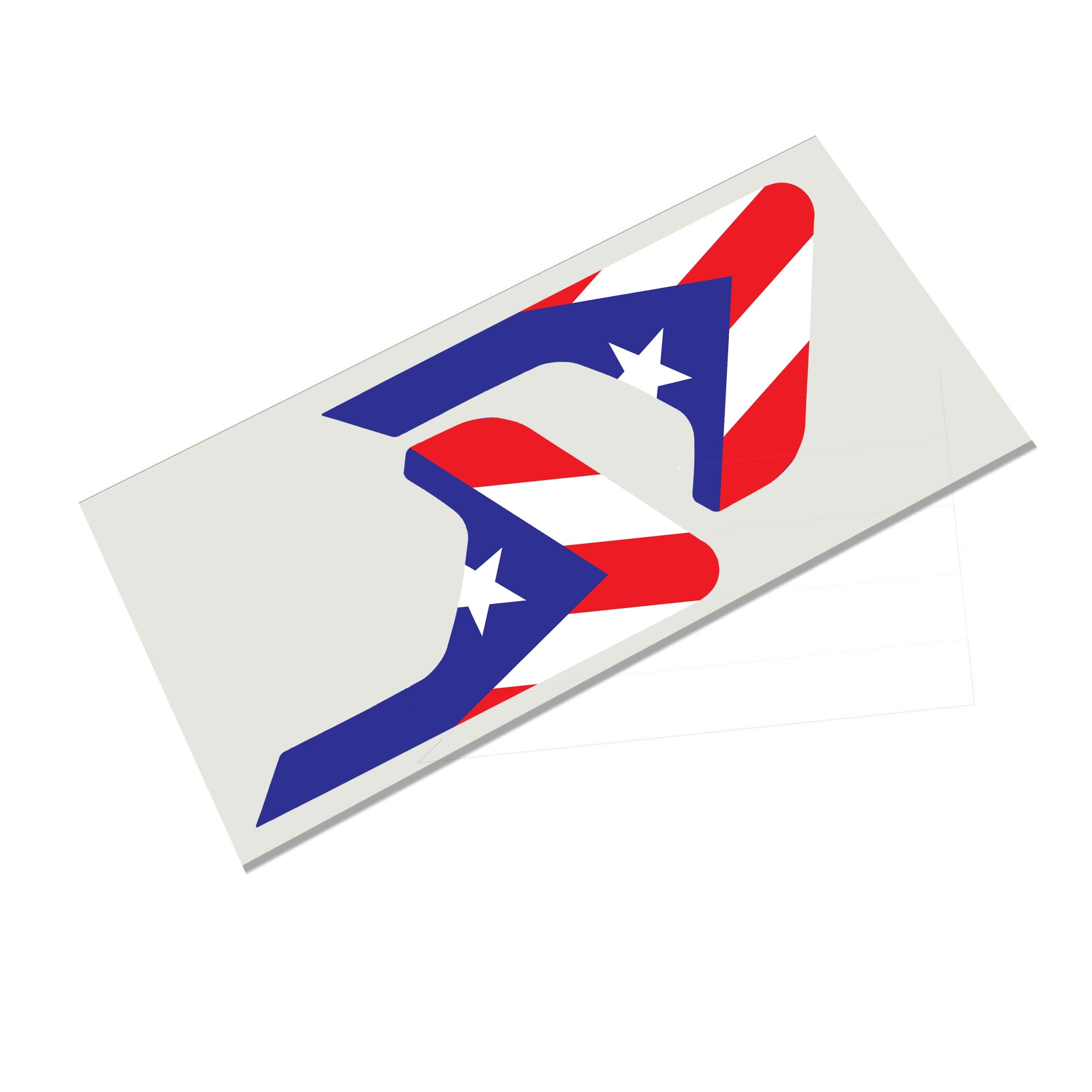 Puerto Rico flag fender vent decal with star stripes displayed on Jeep Wrangler JL Gladiator JT