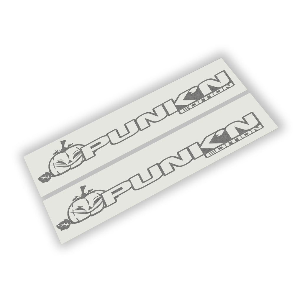 Punk'n Edition pumpkin icon paired fender decal set for Jeep Wrangler JL and Gladiator JT hood