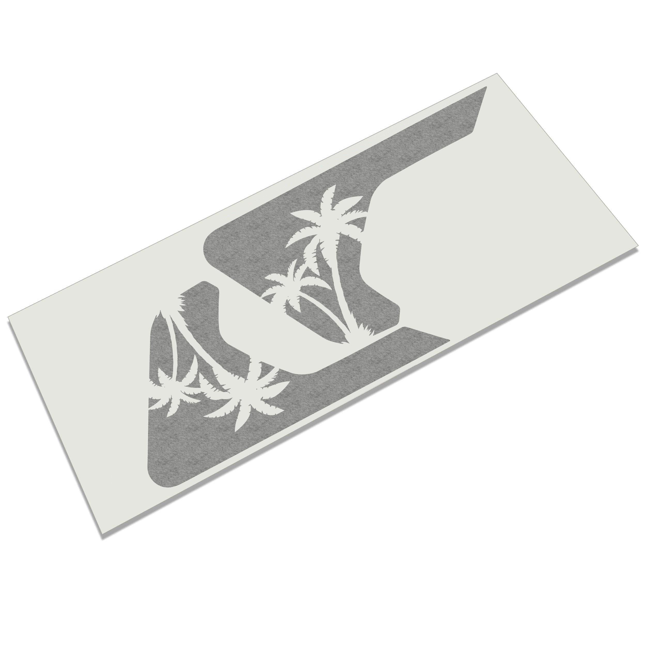Palmetto palm tree fender vent vinyl decal in black for Jeep Wrangler JL Gladiator JT 2018 plus