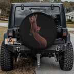 Hanging Peace Squirrel Spare Tire Cover