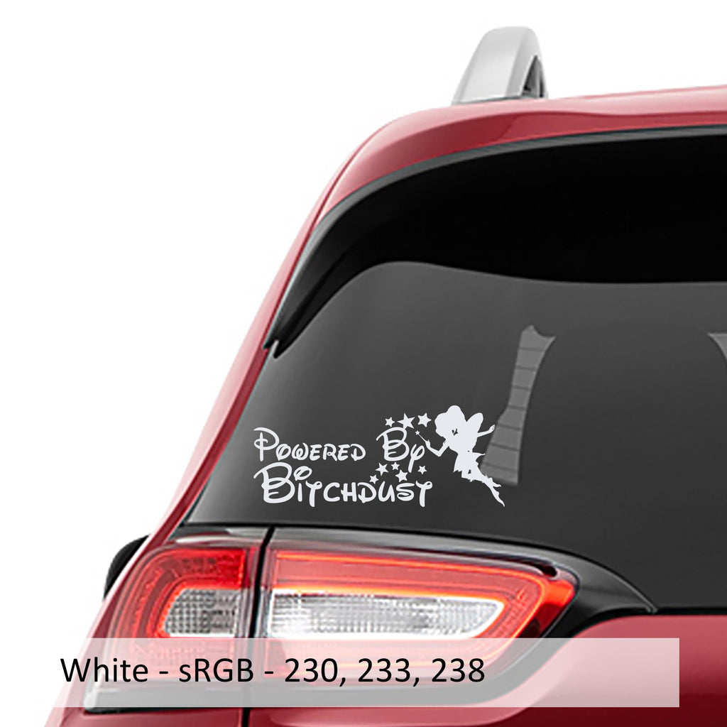 Powered by Bitchdust Vinyl Decal Sticker