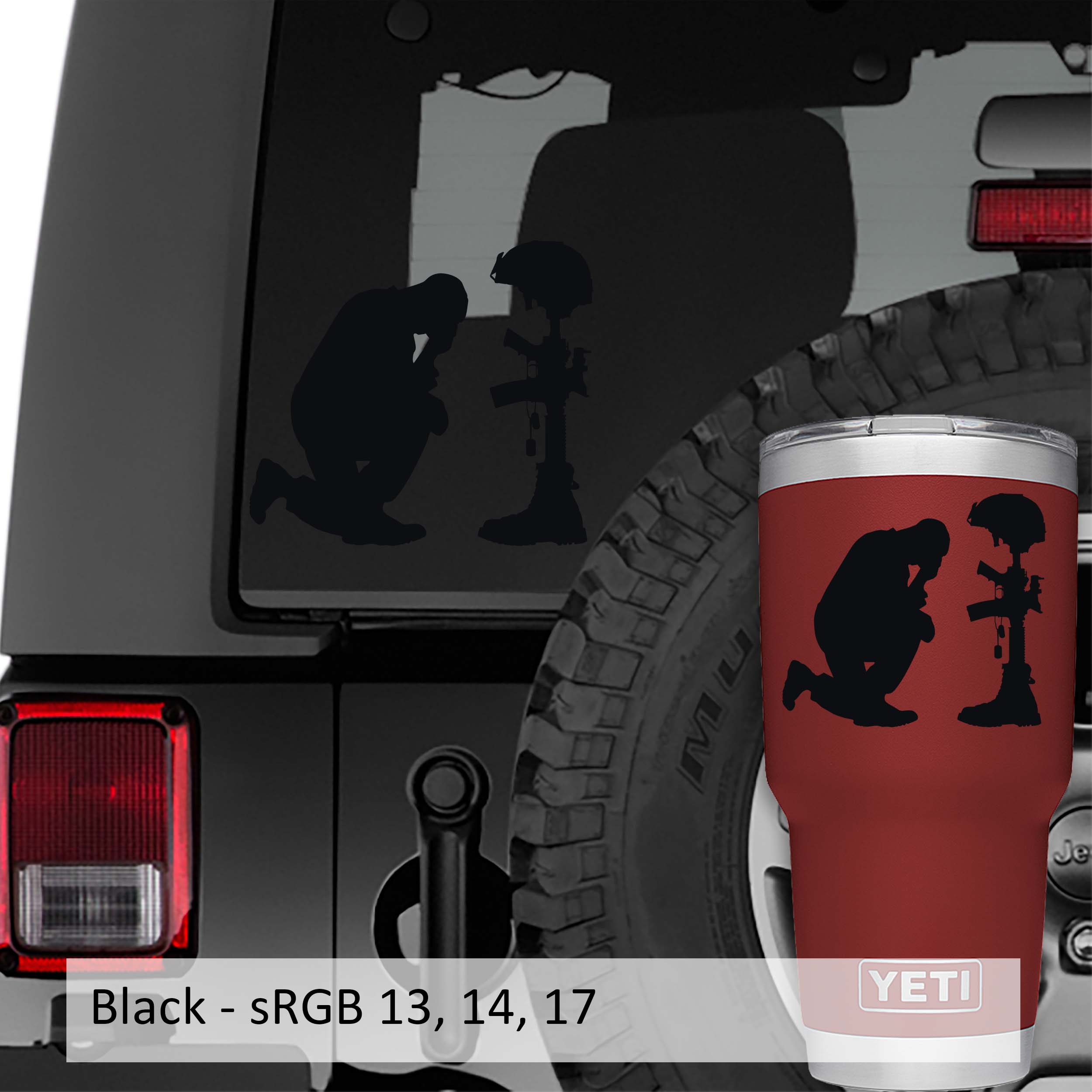 Remember Fallen Hero Vinyl Decal