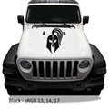 Roman Gladiator Helmet Hood Vinyl Decal