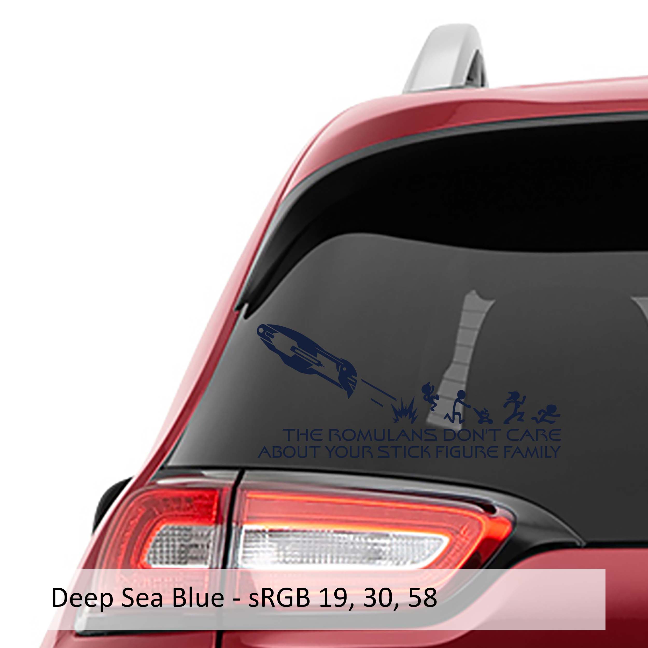 The Romulans Don't Care About Your Stick Family Decal