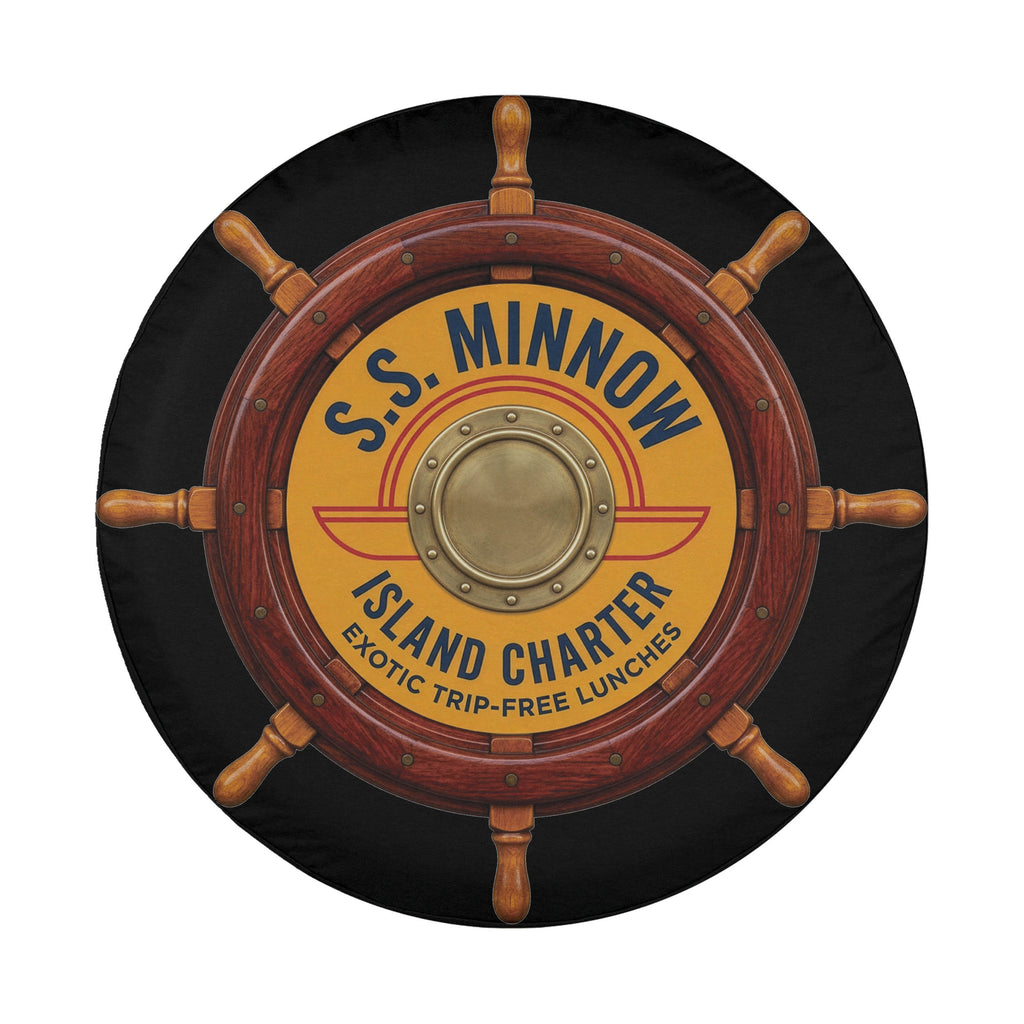 SS Minnow Island Charter spare tire cover with no camera hole