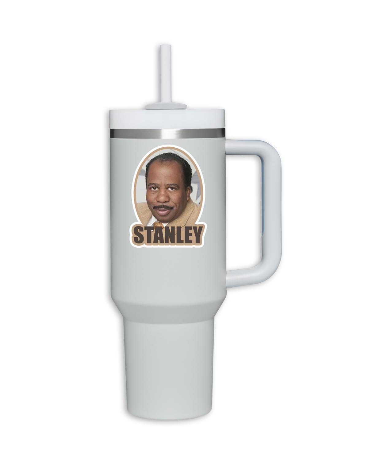 The Office Stanley Hudson Head Vinyl Sticker for Stanley Mugs